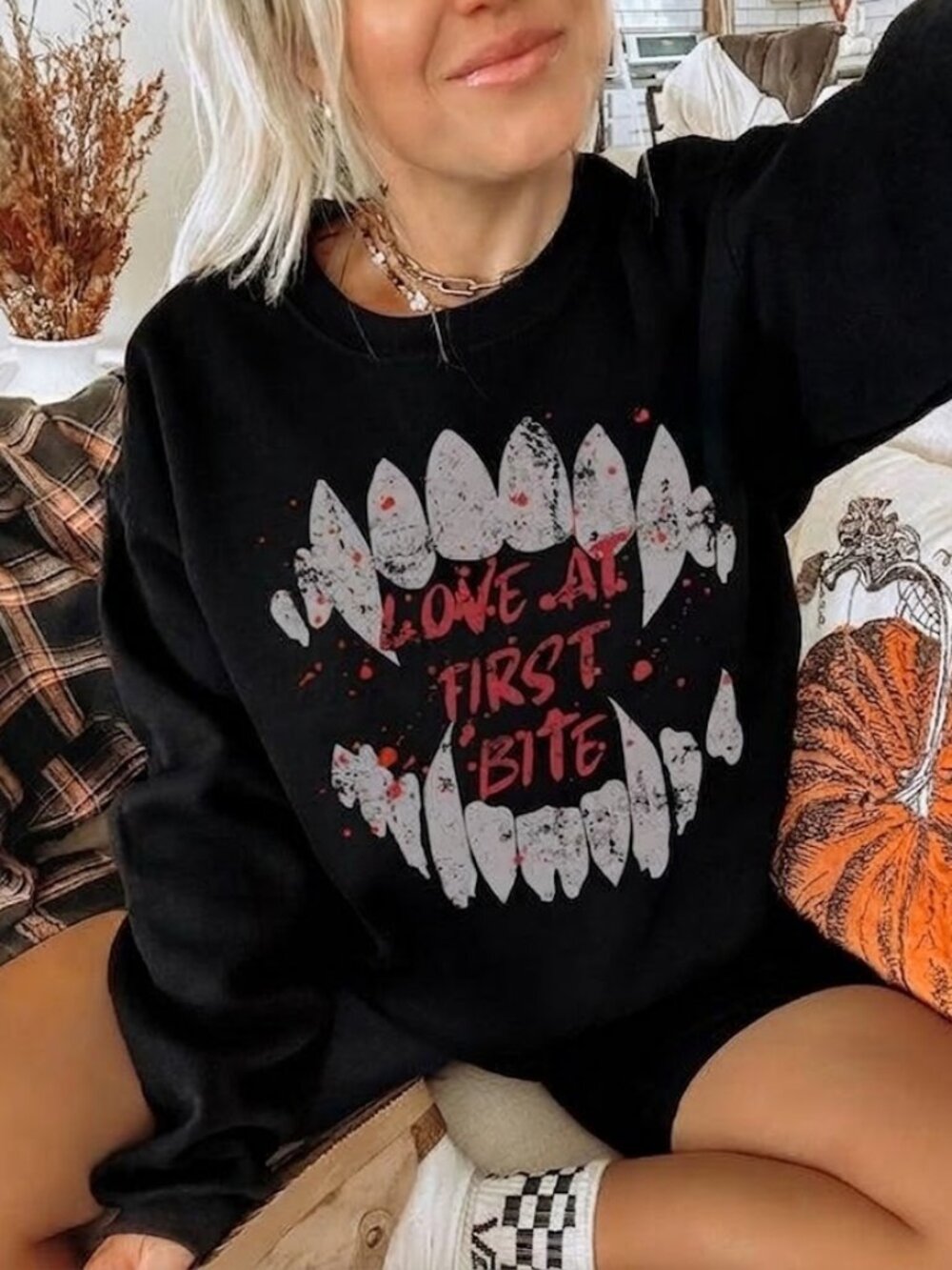 Dracula Sweater, Retro Vampire Halloween Horror Graphic